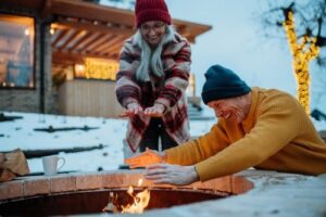 winter patio upgrade visionary landscaping